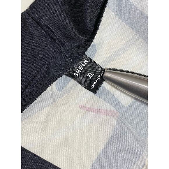 Shein XL Cartoon Panda And Chinese Letter Pattern Women's Creative Loose Kimono - Picture 6 of 11